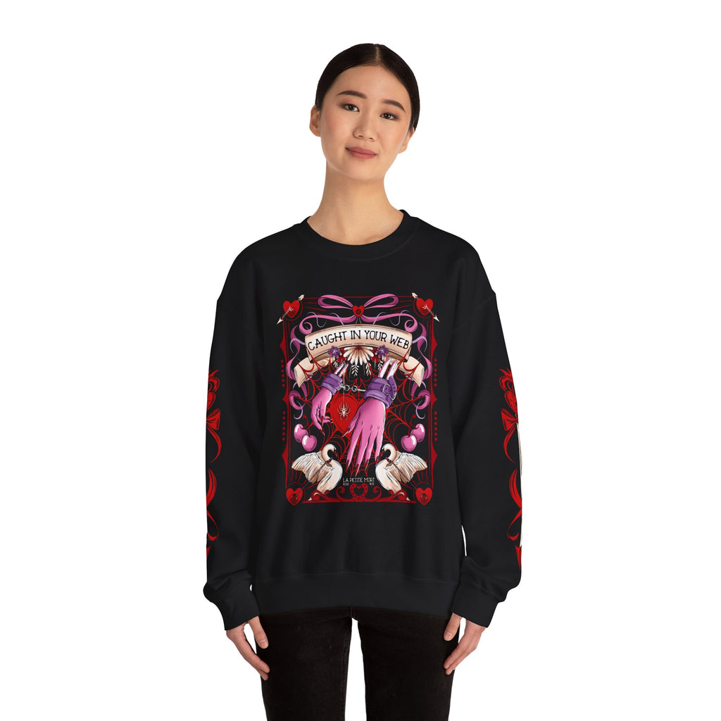 Caught In Your Web Crewneck Sweatshirt - All of the Above Book Box